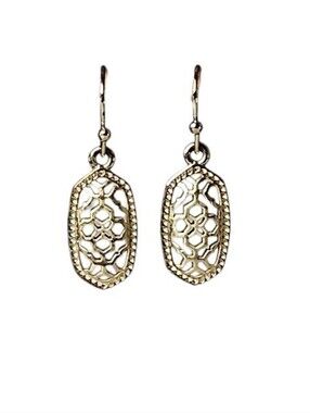 Kendra Scott Lee Filigree Gold Tone Lightweight Drop Earrings